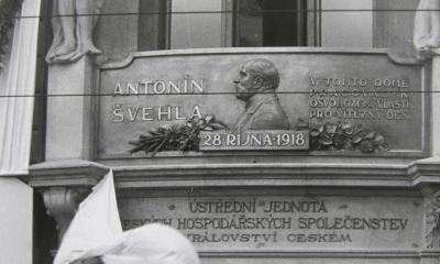 Antonín Švehla - pamětní deska a odhalení pomníku